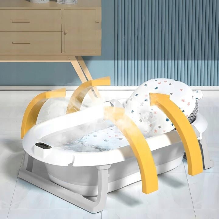 Детская ванночка складная Hanert KinderBad Grey с подушкой и термометром - фото 6 Детская ванночка складная Hanert KinderBad Grey с подушкой и термометром - фото 6