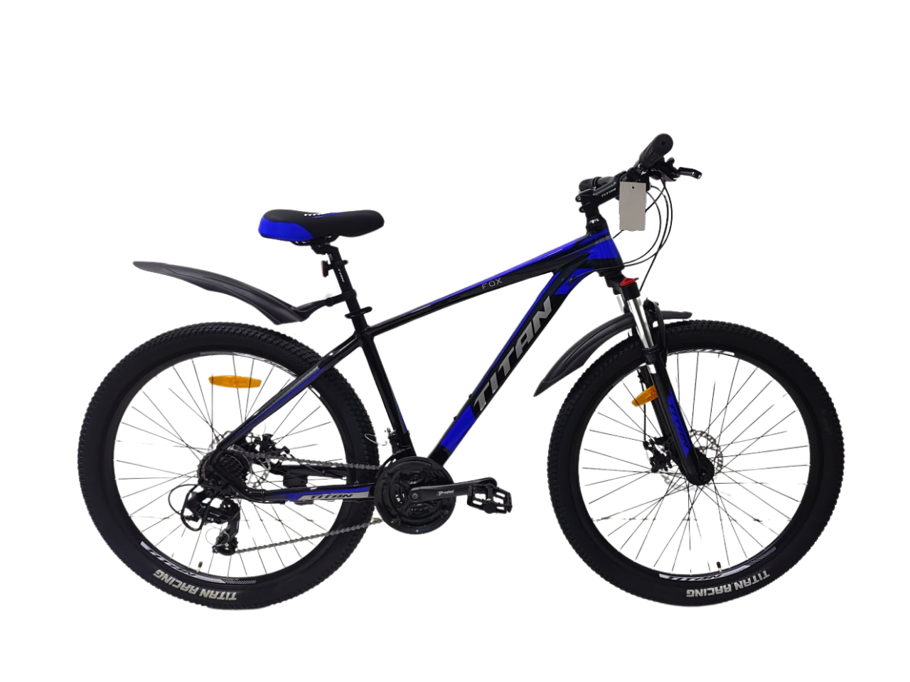 Велосипед Titan FOX 27,5" 17" Черный/Синий (2437703939)