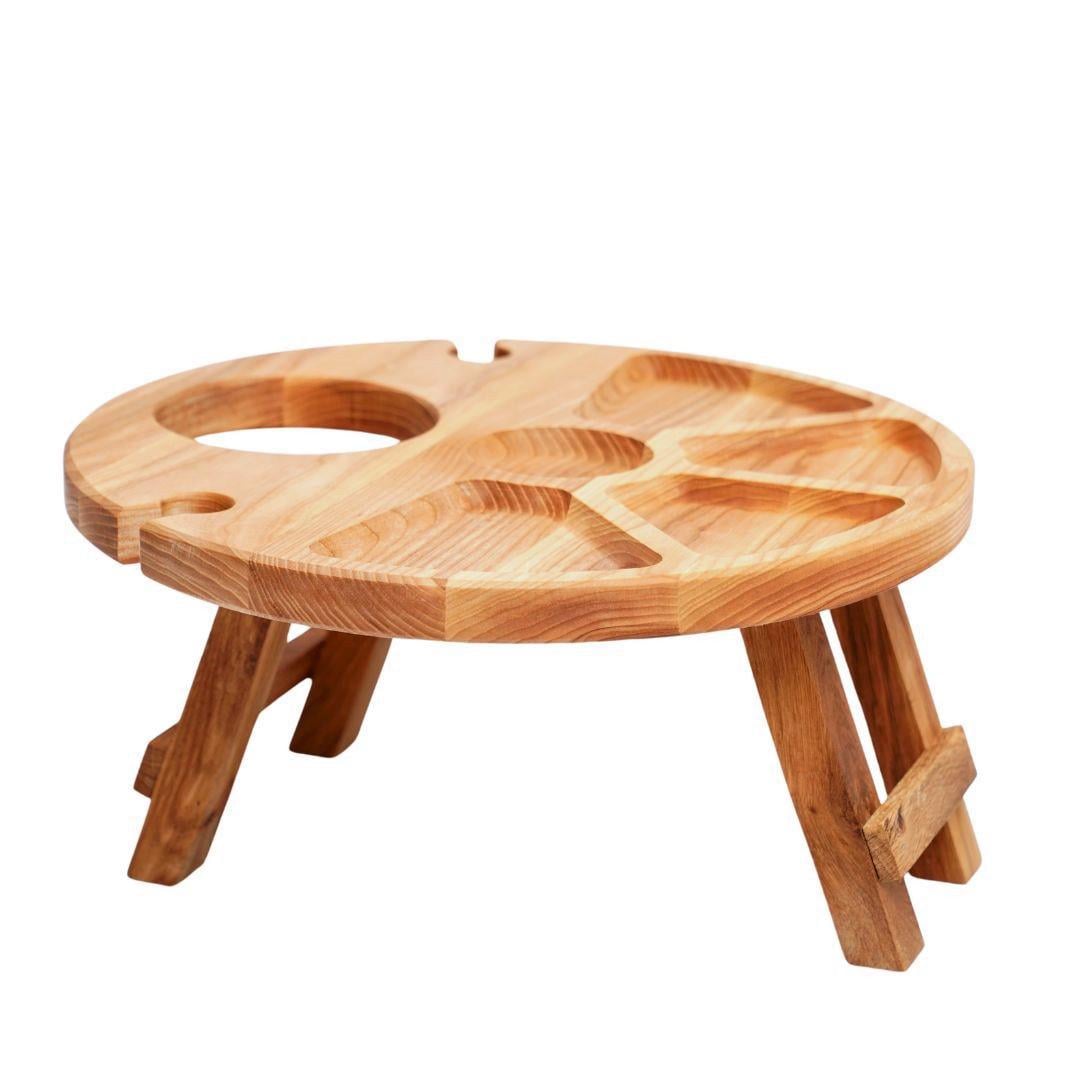 Столик винный на складных ножках 35 см ясень (1658109685)