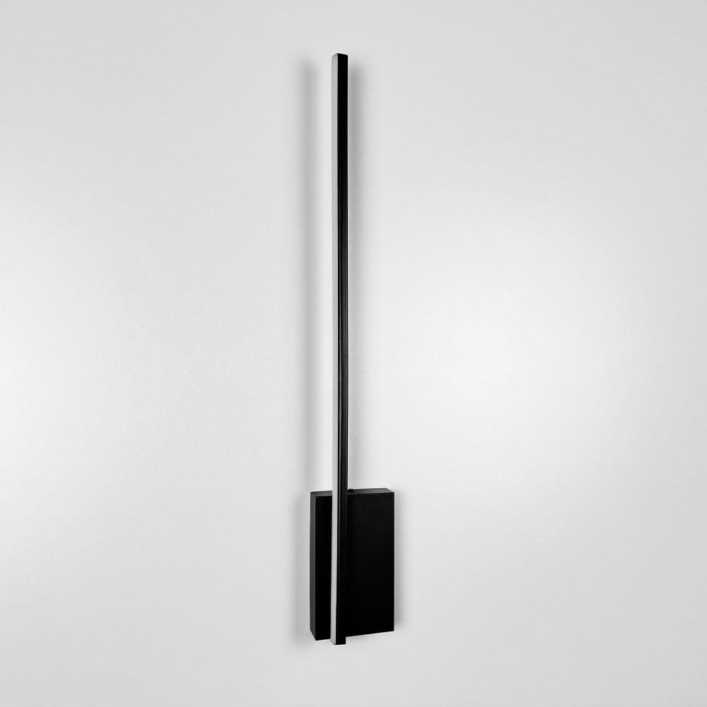 Бра с линзами по правой стороне 60 см Черный (WJ 011/600 L BK)