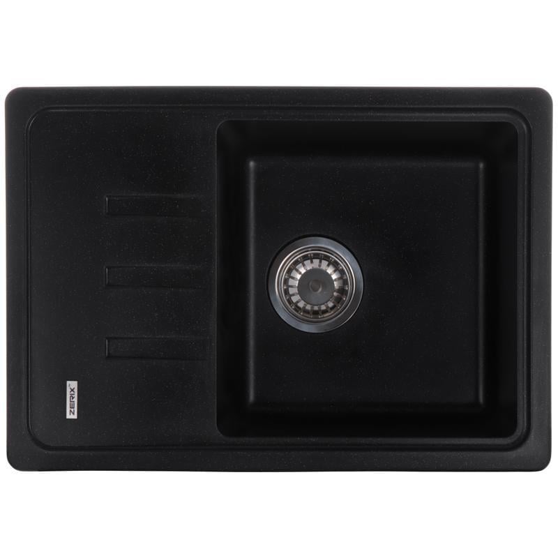 Кухонная мойка Zerix ZS-6243S-14 Черный металлик (ZX4578)