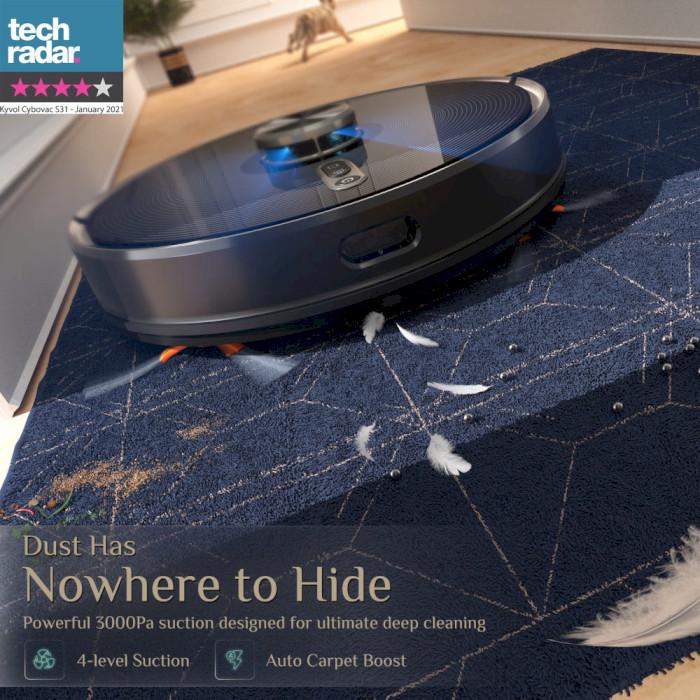 Робот-пылесос Kyvol Cybovac S31 Lidar 5200 mA 3000 pa Google/Assistant/Amazon/Alexa Black (Kyvol S31) - фото 6 Робот-пылесос Kyvol Cybovac S31 Lidar 5200 mA 3000 pa Google/Assistant/Amazon/Alexa Black (Kyvol S31) - фото 6