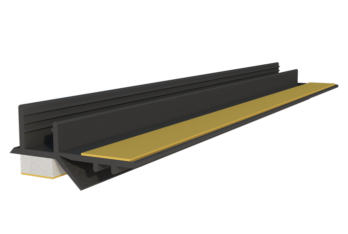 Профиль ПВХ оконное примыкание с клейкой манжетой 2,5 м 25 шт. Графитовый (32079710)