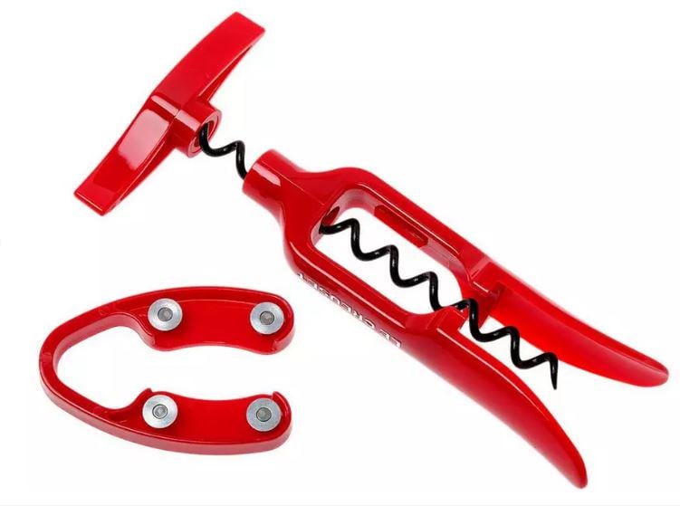 Штопор с резаком для фольги Le Creuset Wine Accessories 15,8 см Cerise (49800000600001)