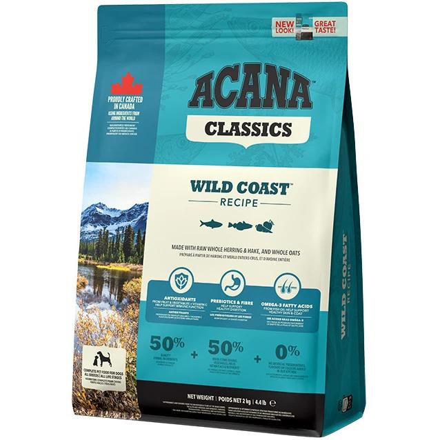 Корм сухий Acana Wild Coast Recipe для собак усіх порід та вікових груп з лососем 2 кг (a56220)