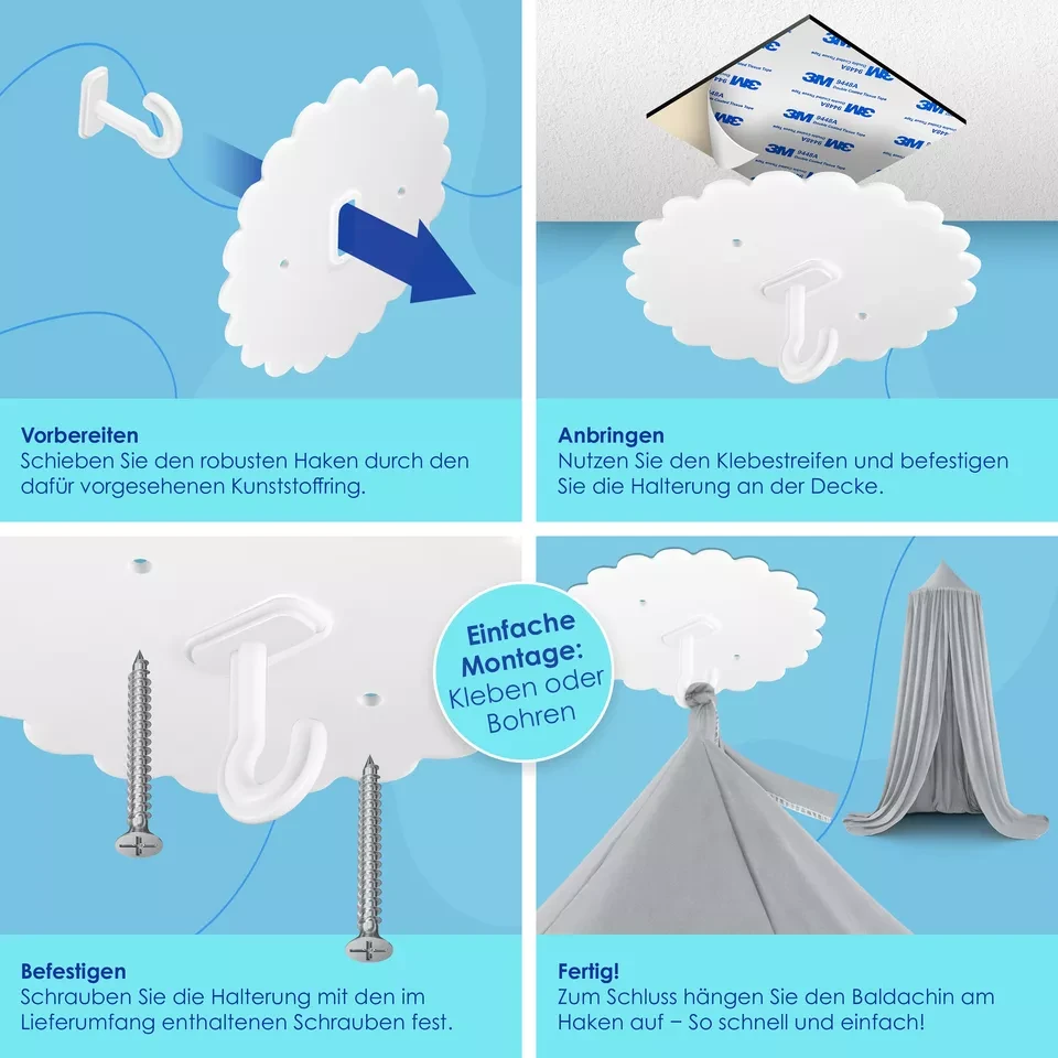 Балдахин полиэстер KIDIZ 270 см Серый (4255598301343-copy) - фото 5