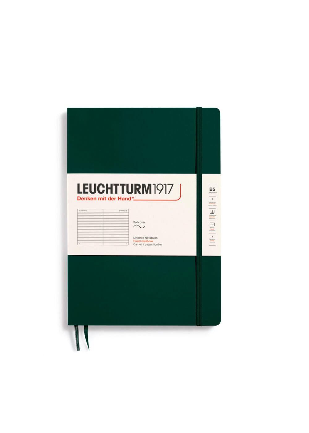 Блокнот Leuchtturm1917 Composition лінія Forest Green (370310)