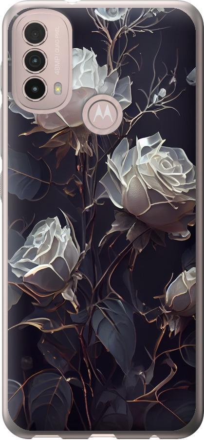 Чехол на Motorola E40 Розы 2 (5550u-2660-42517)
