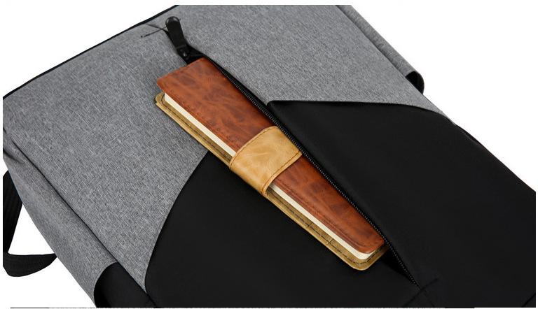 Рюкзак протиударний для ноутбука 15,6" 3в1 Чорний/Сірий (IBN032BS) - фото 8