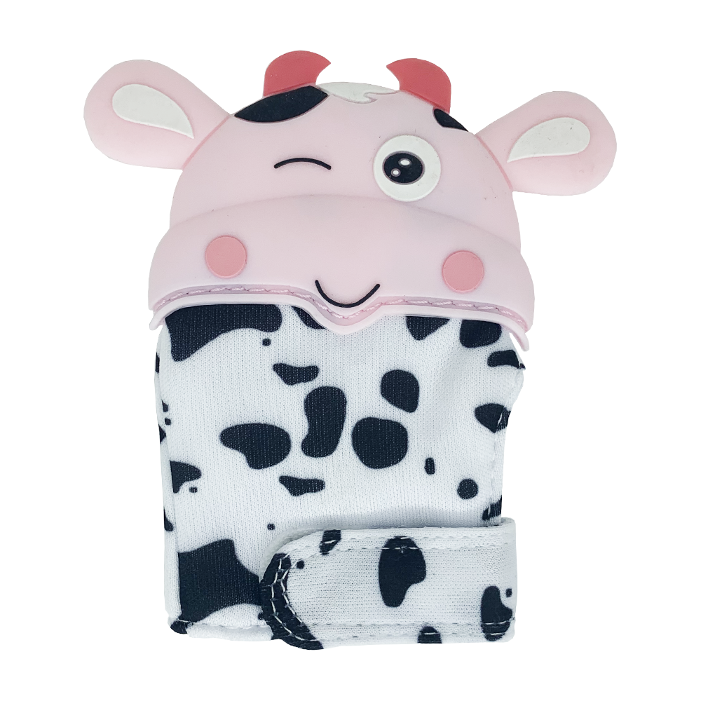 Прорезыватель-перчатка Коровка Розовый Прорезыватель-перчатка Коровка Розовый