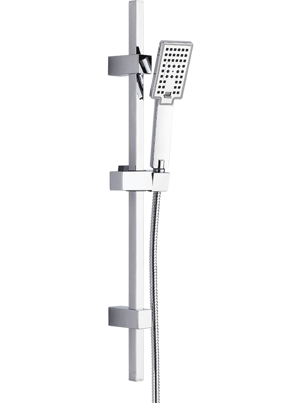 Душовий набір Laveo KVADRATO на рейці Хром (NLQ_01AD)