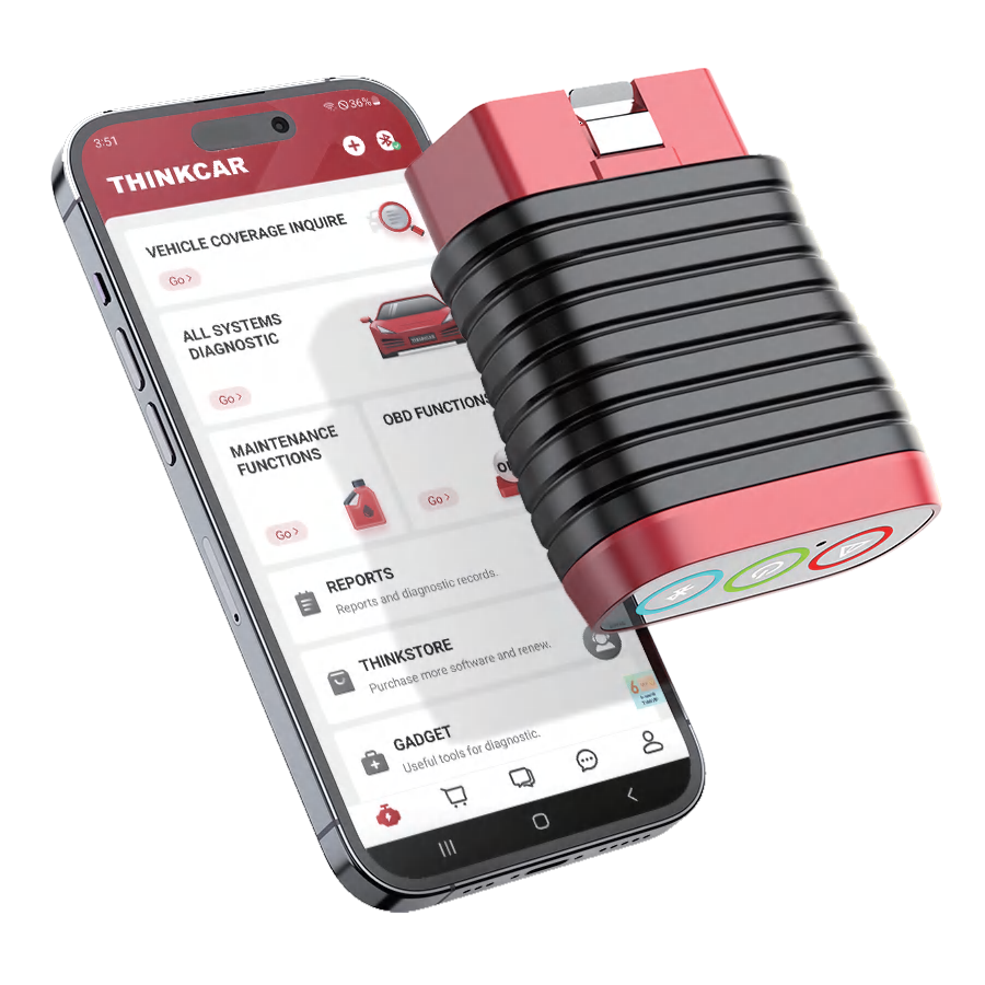 Автосканер-мультимарочний Thinkcar BD6 та всі марки з безкоштовними оновленнями OBD2-адаптер (s-bd6) - фото 2
