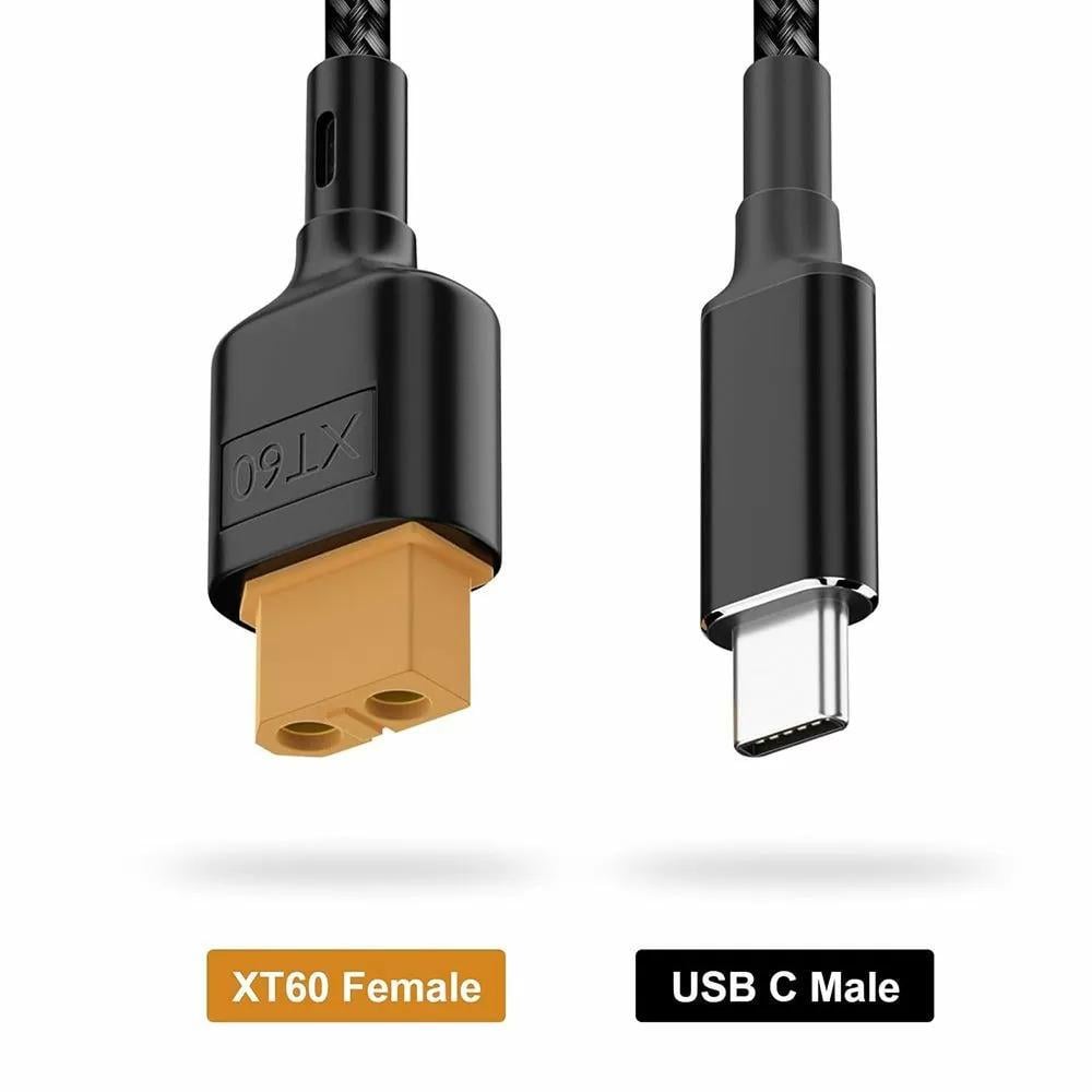 Кабель-перехідник USB Type-C до XT60 100W 20V 5A 1 м (ART-14371) - фото 2