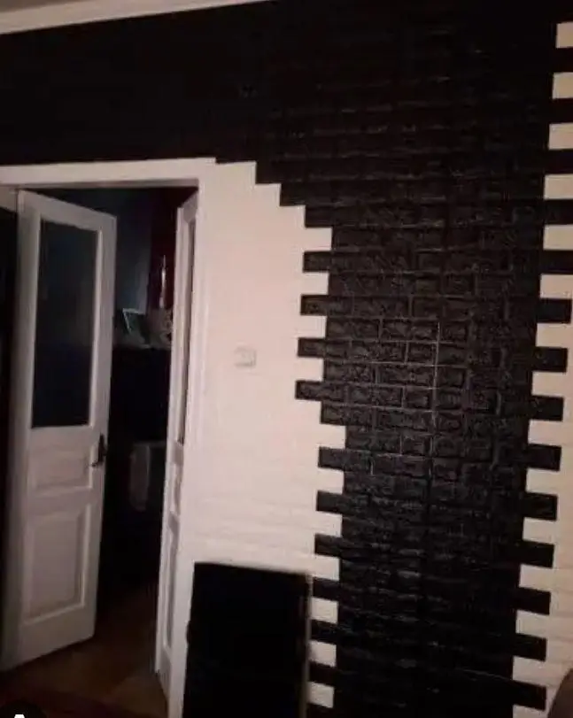 3D-панель декоративна самоклеюча під цеглу 700x770x3 мм Чорний (BN3-010) - фото 2