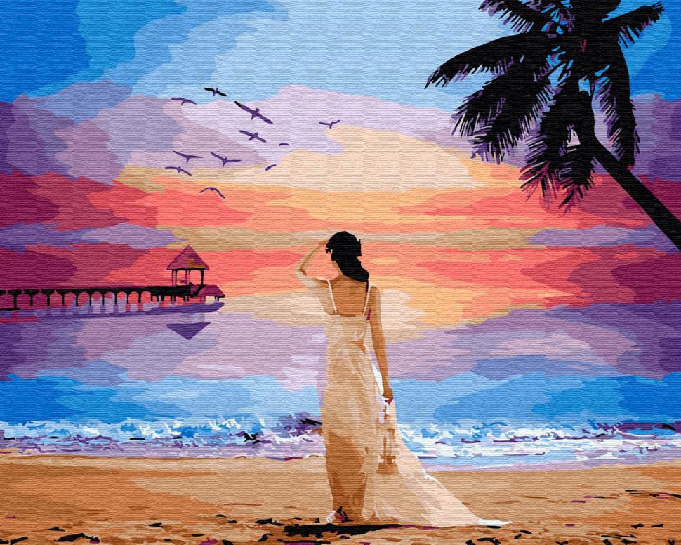 Картина по номерам Brushme Тропический рассвет (GX29454) Картина по номерам Brushme Тропический рассвет (GX29454)