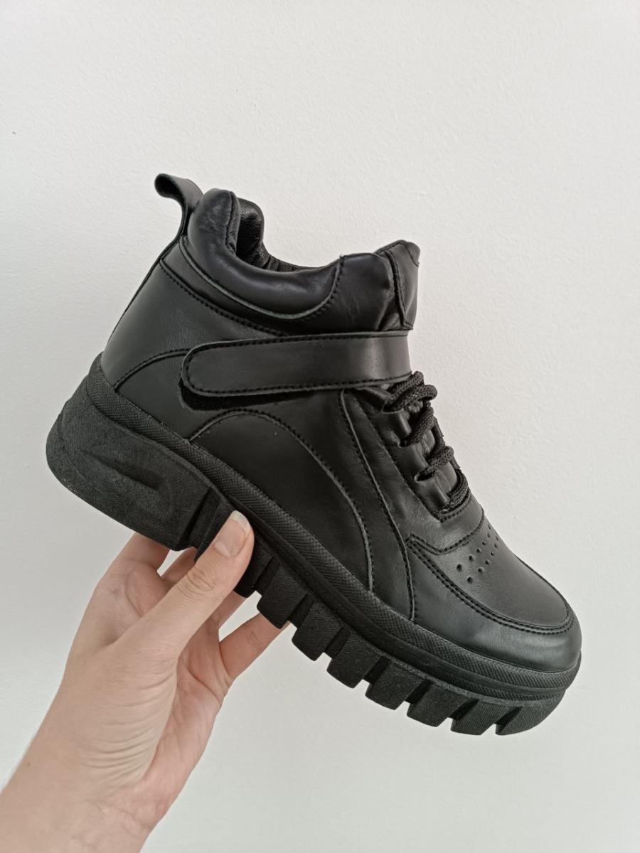 Ботинки женские кожаные зимние р. 37 Черный (8210з/37)