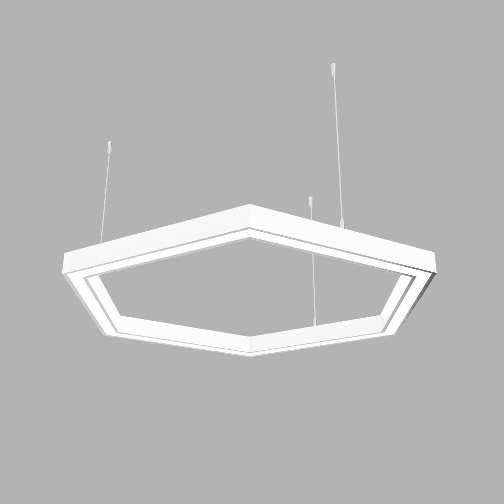 Светильник светодиодный X-LED 120 Вт шестиугольник 860x745x43 мм Белый (LSNH-120w) - фото 1 Светильник светодиодный X-LED 120 Вт шестиугольник 860x745x43 мм Белый (LSNH-120w) - фото 1