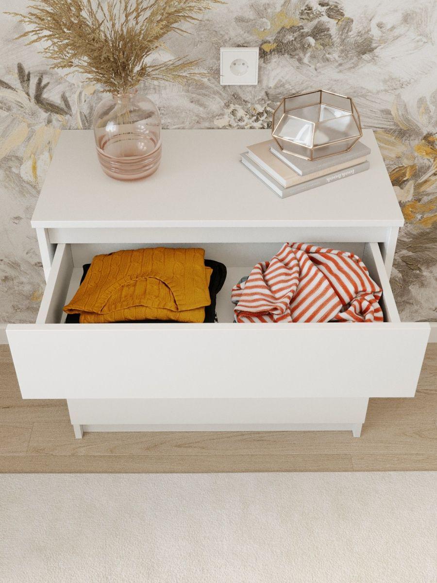 Комод Furnigrade КМ-1 700х350х680 Белый - фото 4