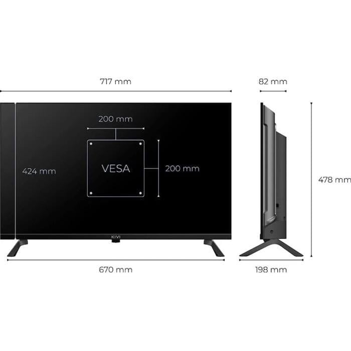Телевизор Kivi 32H800KB 32" LCD LED HD Google TV LAN Wi-Fi Black - фото 7 Телевизор Kivi 32H800KB 32" LCD LED HD Google TV LAN Wi-Fi Black - фото 7