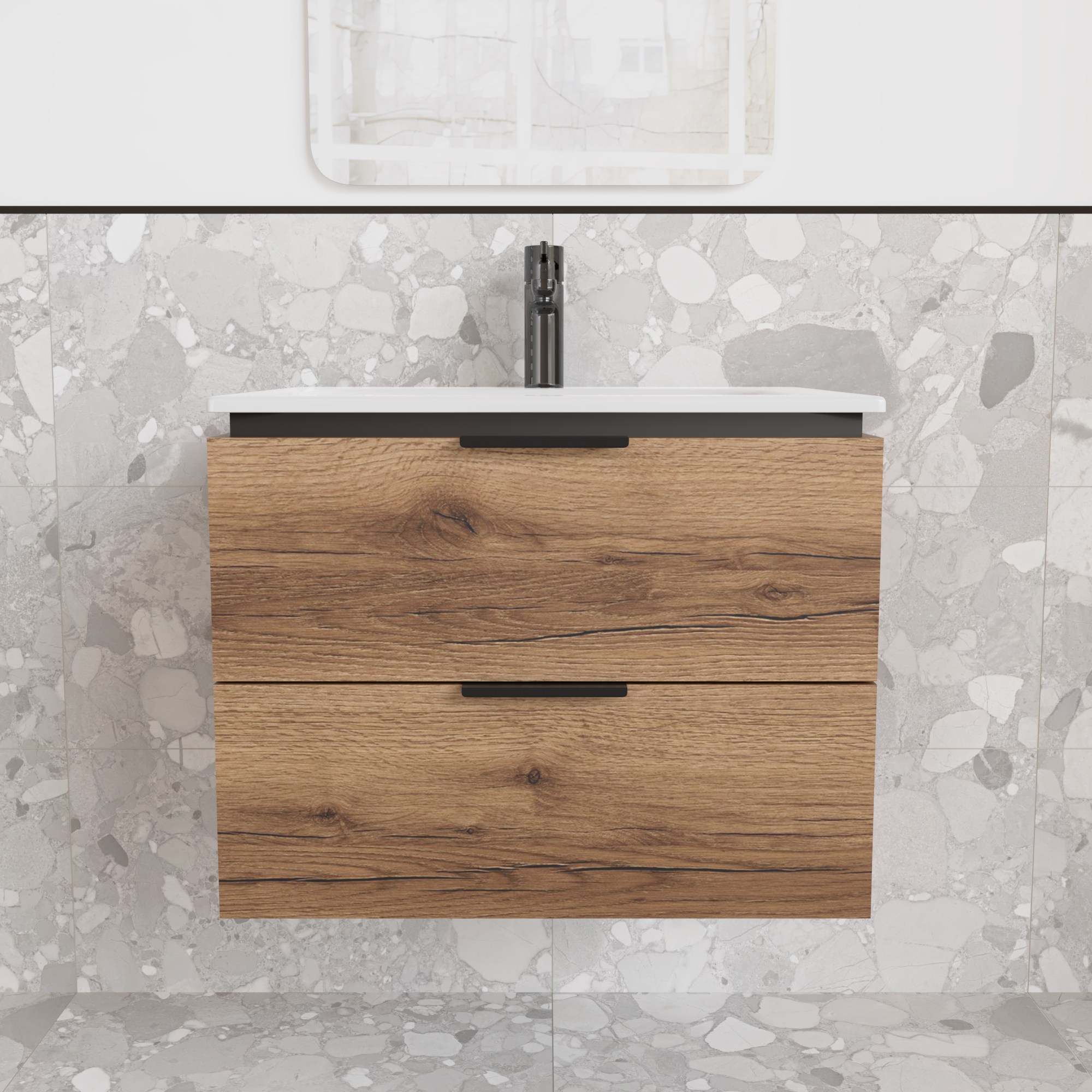 Тумба підвісна з раковиною MVK Vostok Icon 55 В2 550х450х530 мм Дуб темний (p255ko) - фото 1 Тумба підвісна з раковиною MVK Vostok Icon 55 В2 550х450х530 мм Дуб темний (p255ko) - фото 1