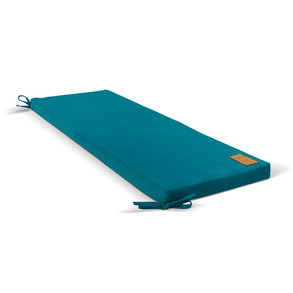 Подушка поролонова на лавку SanchoBAG Велюр 120x40x5 см Salfish Blue (pom-1014-sb105-09)