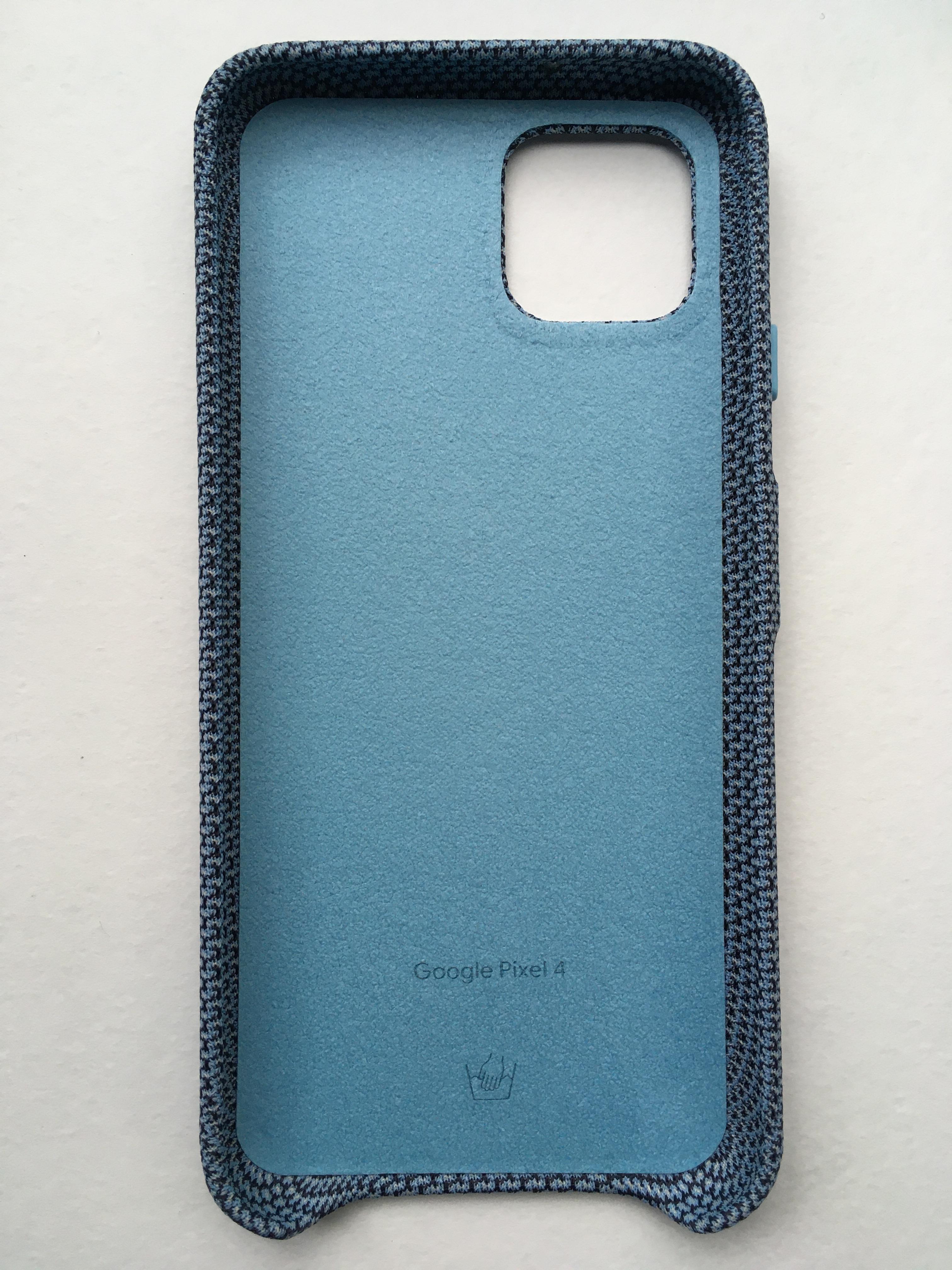 Противоударный чехол Soft Knit Fabric Case GA01283 для Google Pixel 4 Blue Ish - фото 7