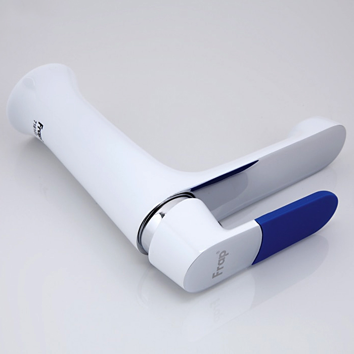 Смеситель для умывальника Frap F1034 Белый/Хром (1033652) - фото 9 Смеситель для умывальника Frap F1034 Белый/Хром (1033652) - фото 9