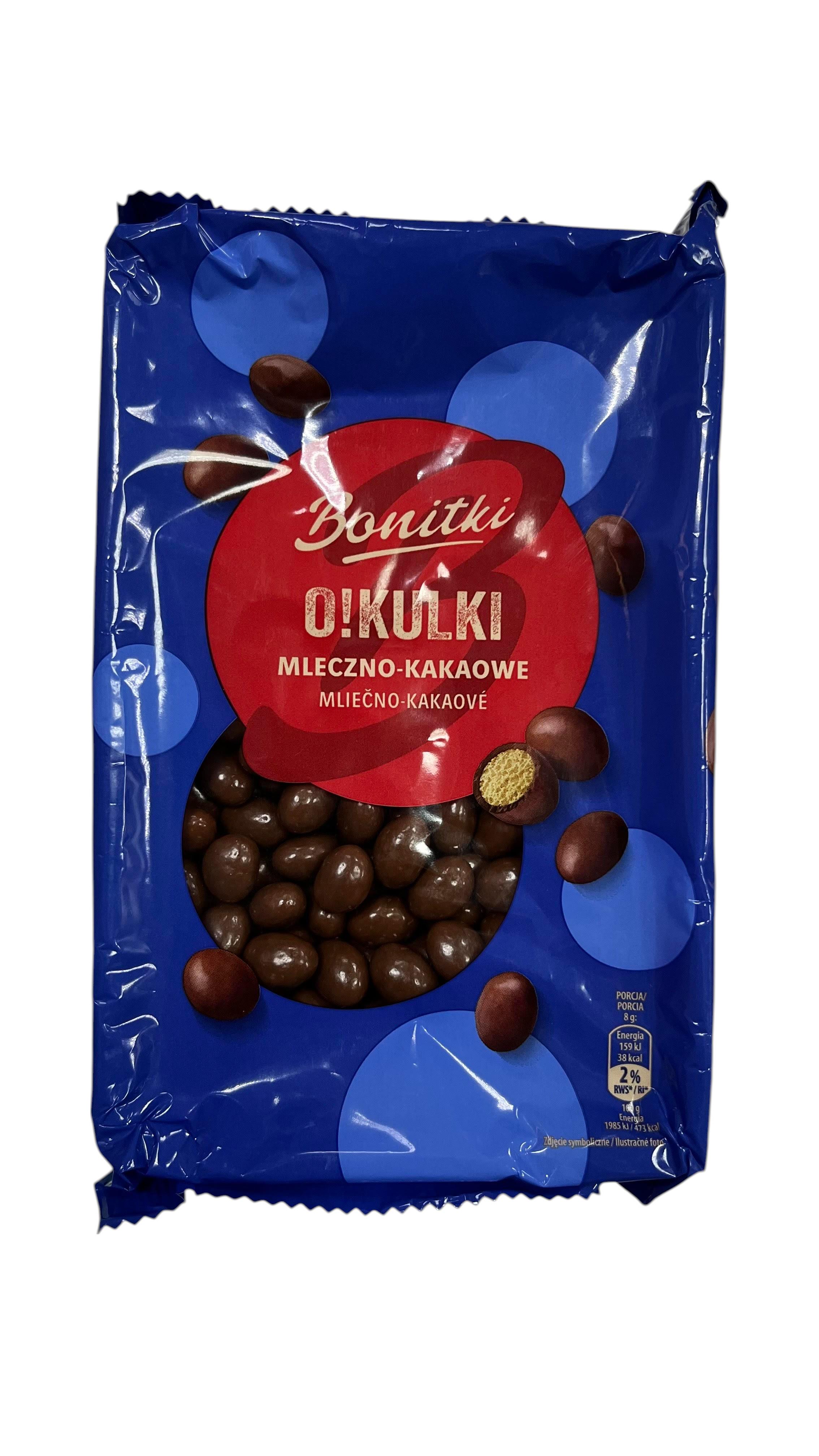 Печенье шарики хрустящие Bonitki O!Kulki драже в молочном шоколаде 260 г (5907471421134)