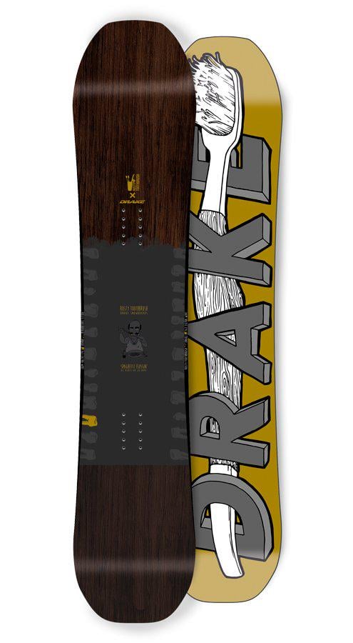 DRAKE BATTLE RUSTY 155 WIDE Drake Battle Rusty Snowboard Wide