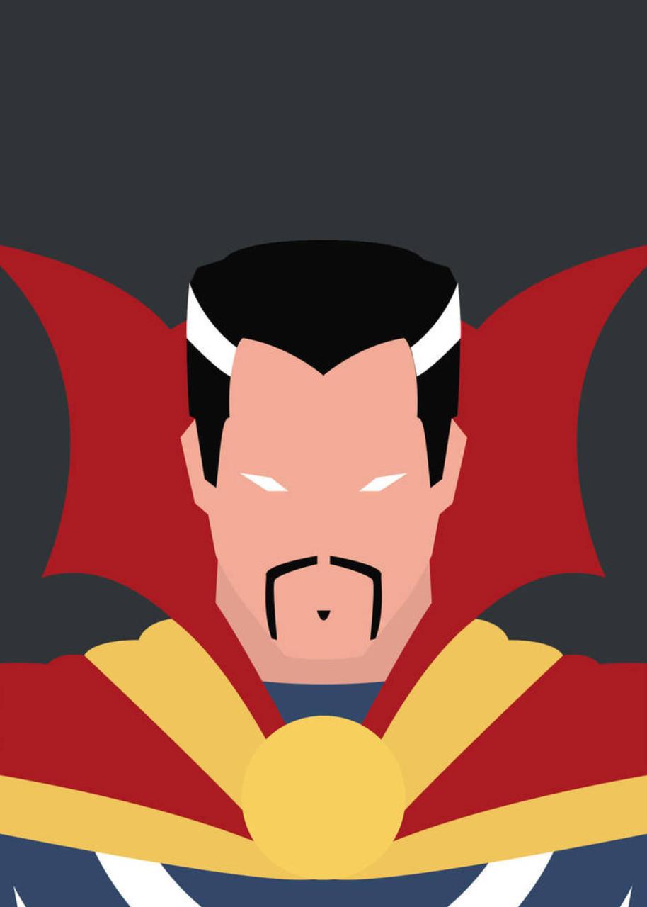 Картина постер Gee! Doctor Strange Доктор Стрендж минимализм 40х60 см DS.09.061
