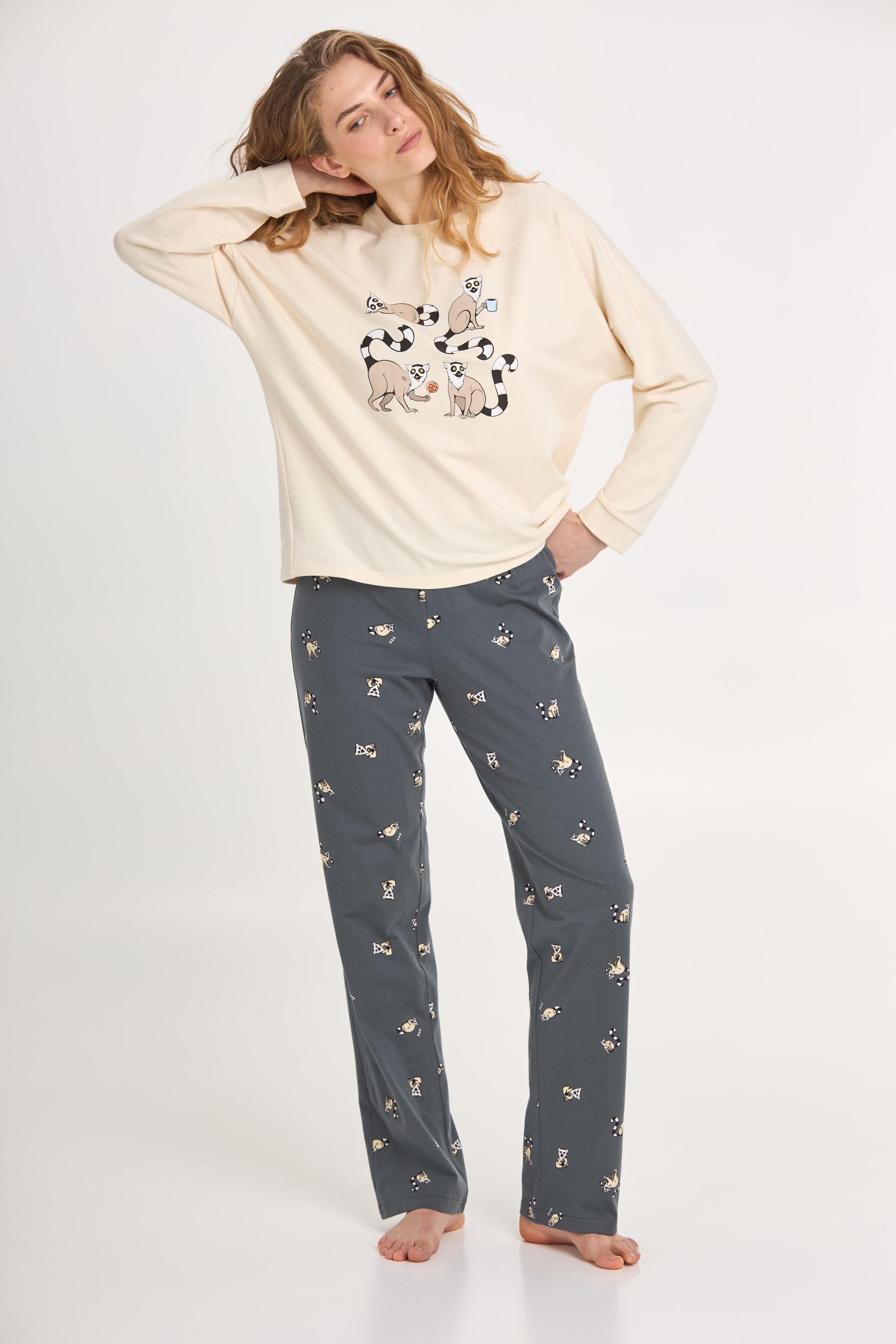 Пижама женская Ellen EASY MOOD LPD 1880/04/02 M Молочный/Серый (1880/04/02)