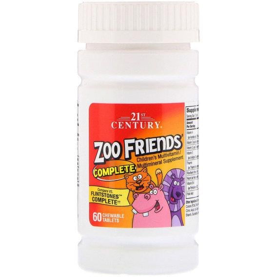 Витаминно-минеральный комплекс 21st Century Zoo Friends Complete 60 Chewable табл. (000000182)