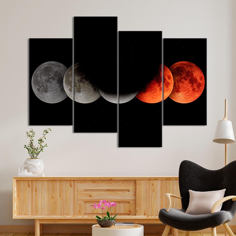 Картина космос Прекрасная Луна 149x106 см (A1314-4)