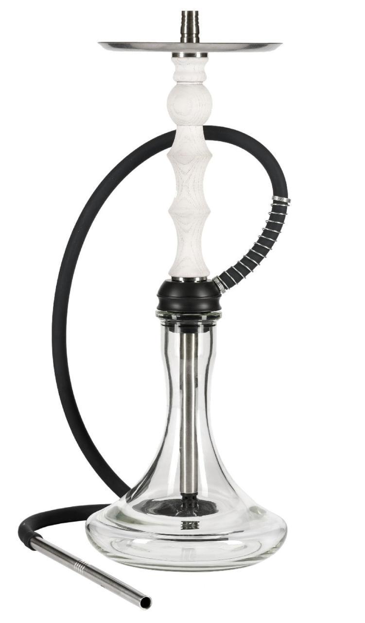 Кальян Aroma Hookah Lima на 1 персону нержавеющая сталь с прозрачной колбой White (1939370102)