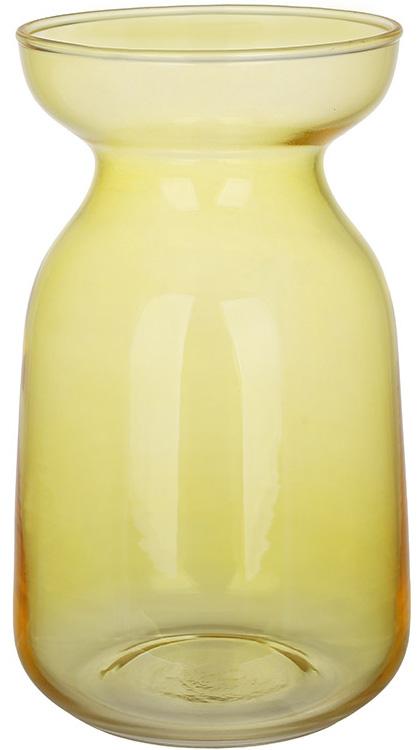 Ваза стеклянная Retro Grace 9х15 см Желтый
