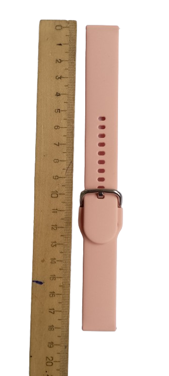 Ремешок для часов силиконовый 180х20 мм Light pink (3791) - фото 3