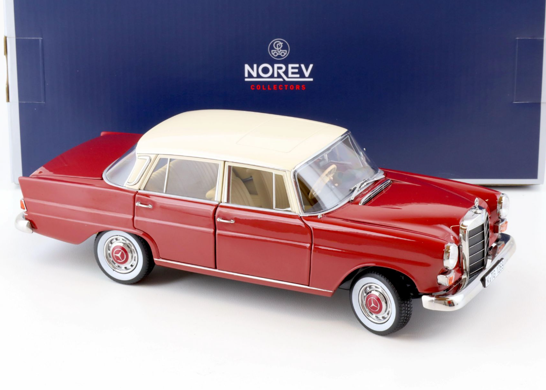 Модель автомобиля Norev 1:18 Mercedes-Benz 200 W110 Limousine 1966 Red/Beige (183706) - фото 2 Модель автомобиля Norev 1:18 Mercedes-Benz 200 W110 Limousine 1966 Red/Beige (183706) - фото 2