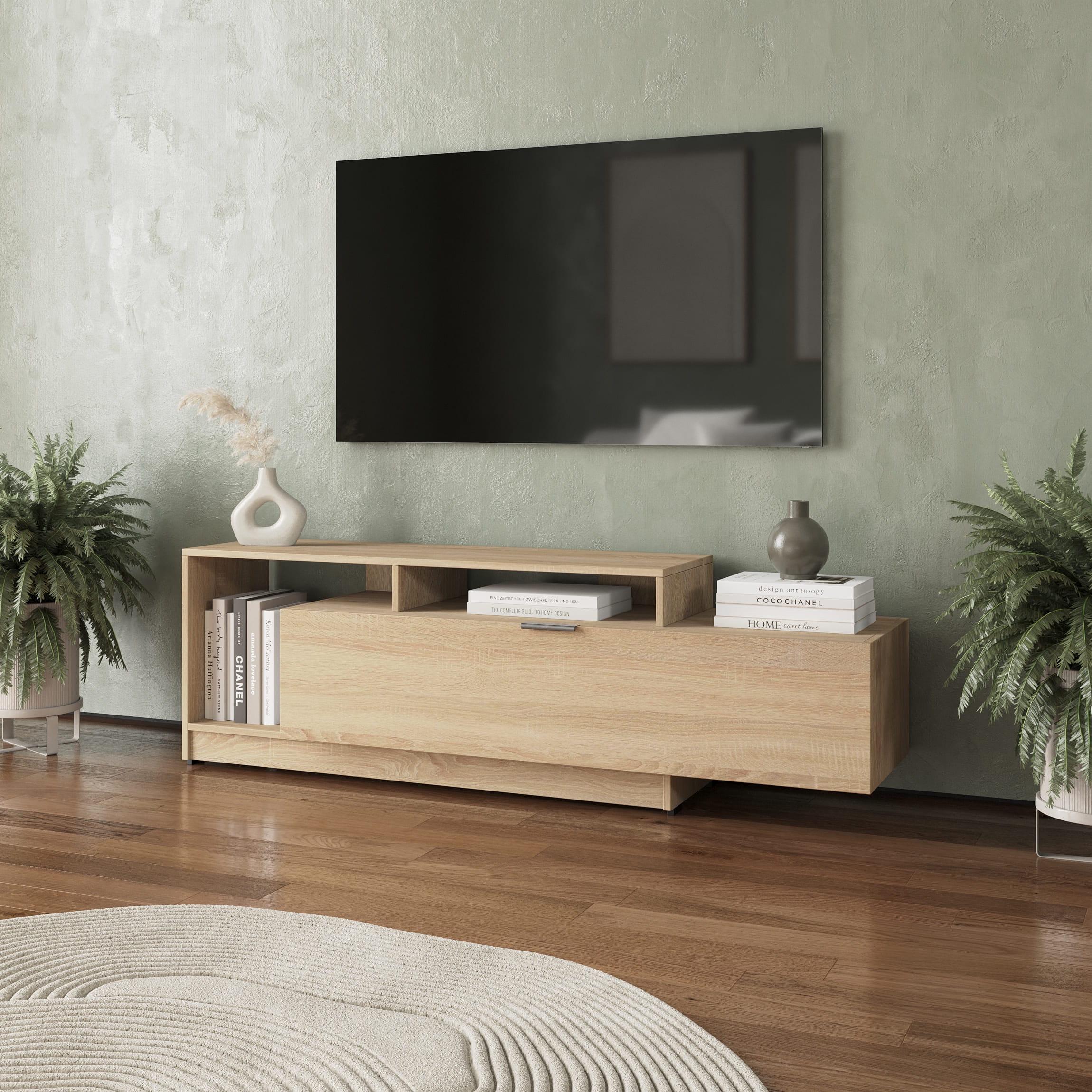 Тумба Model 1 под ТВ с дверкой Дуб Сонома (380632)