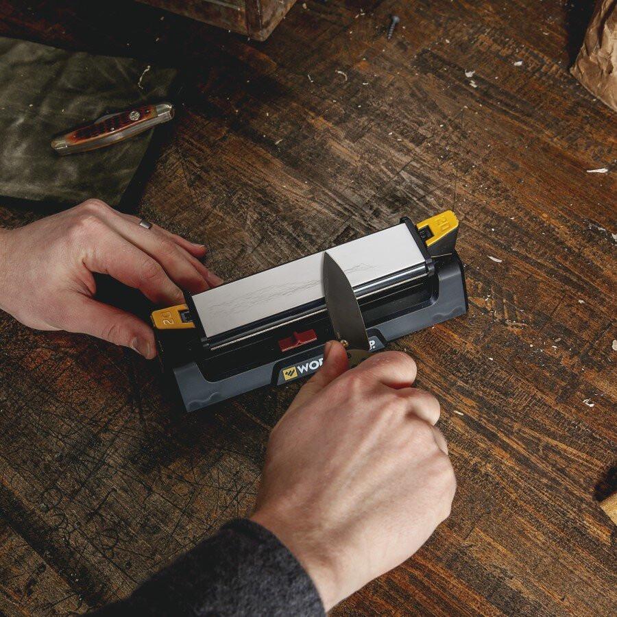 Точилка для ножей Work Sharp WSBCHBSS-I Benchstone Sharpener 320/600 grit (4a4d499d) - фото 15