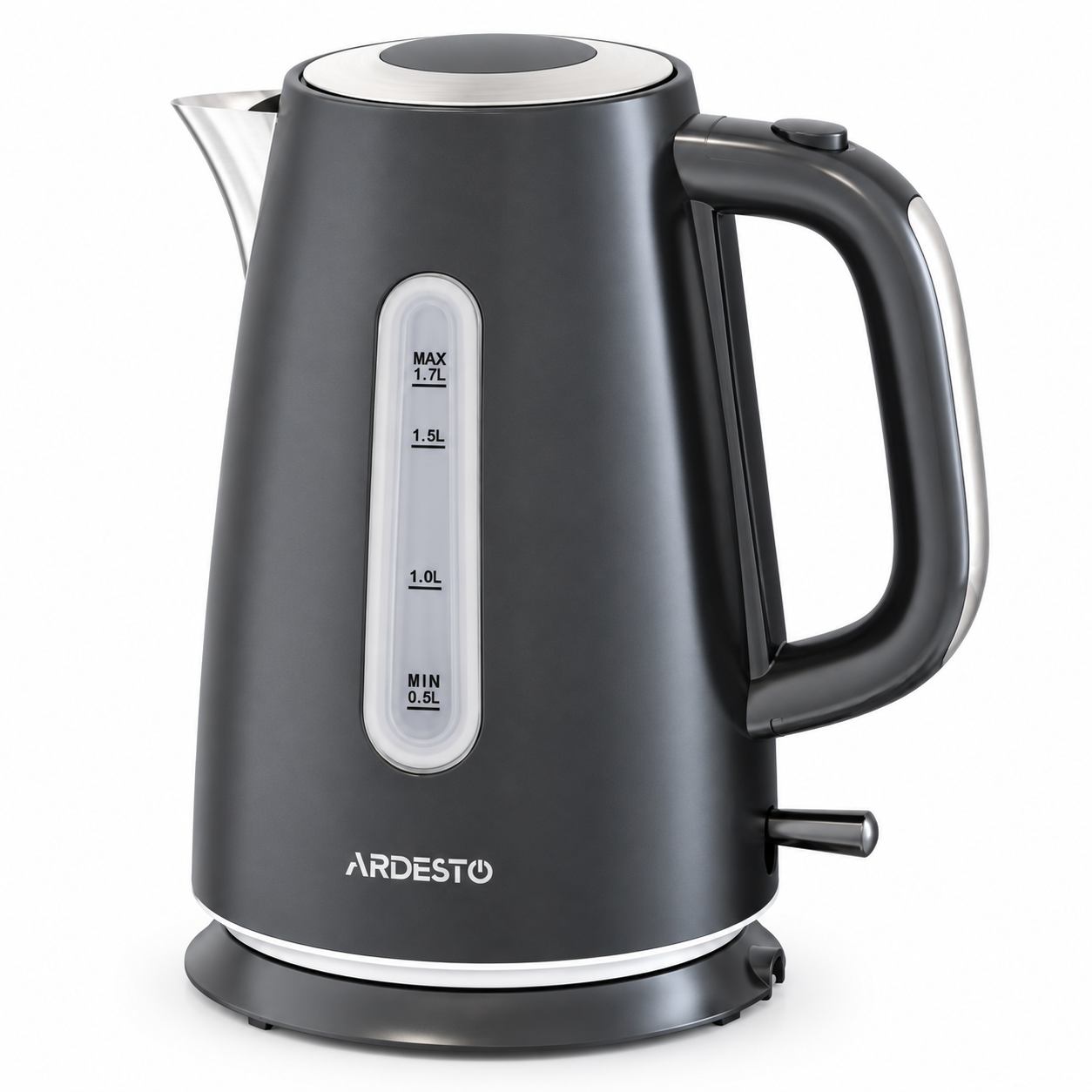 Электрочайник ARDESTO EKL-F460B Strix 1,7 л металл подсветка Черный