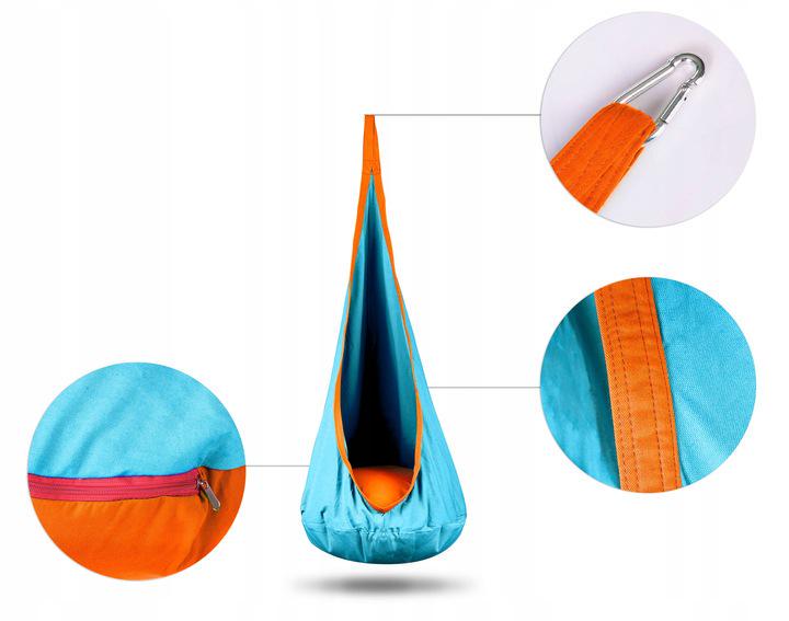 Кресло-качели подвесные NEO-SPORT кокон и подушка Бирюзовый (110005) - фото 3 Кресло-качели подвесные NEO-SPORT кокон и подушка Бирюзовый (110005) - фото 3