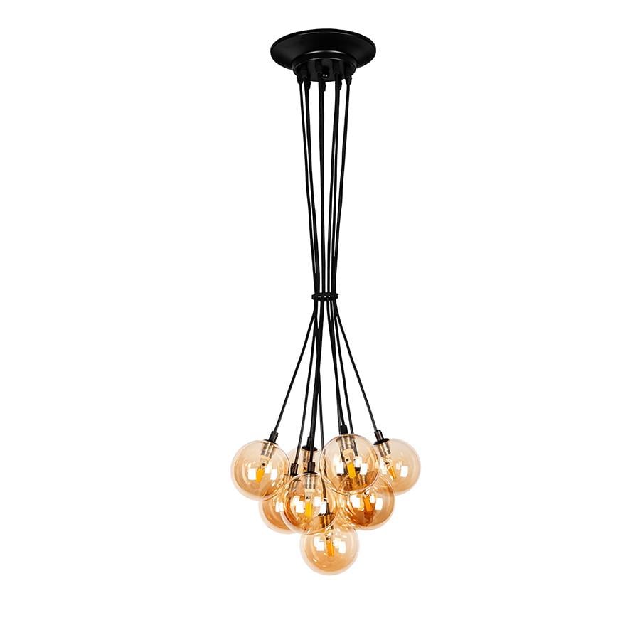 Підвісний світильник пучок 761P100F-9 BK/BR Чорний/Коричневий - фото 1