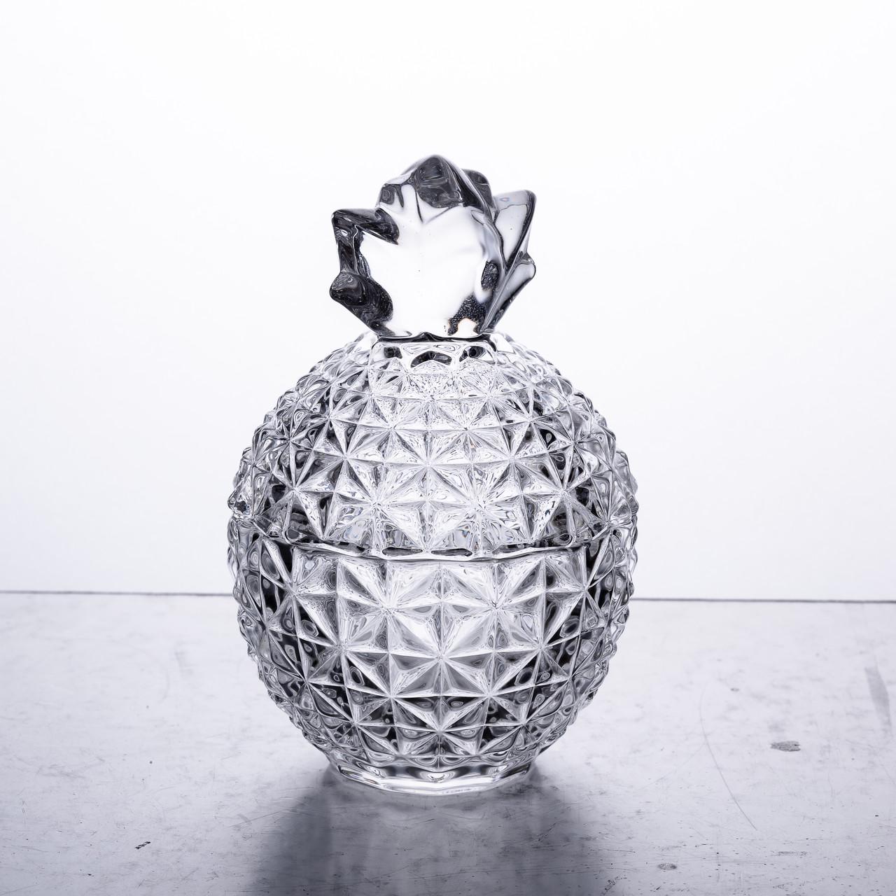 Цукерниця з кришкою HP-4-100 кругла скляна 9,5 см (6975) - фото 6