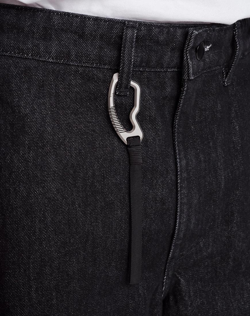 Брелок для ключів Curved clip унісекс ACT.1 чорний One size