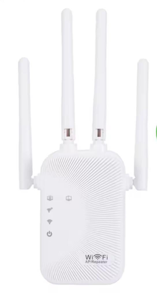 Ретранслятор Wi-Fi 2,4G 300Mb 4 антенны Белый (00024)