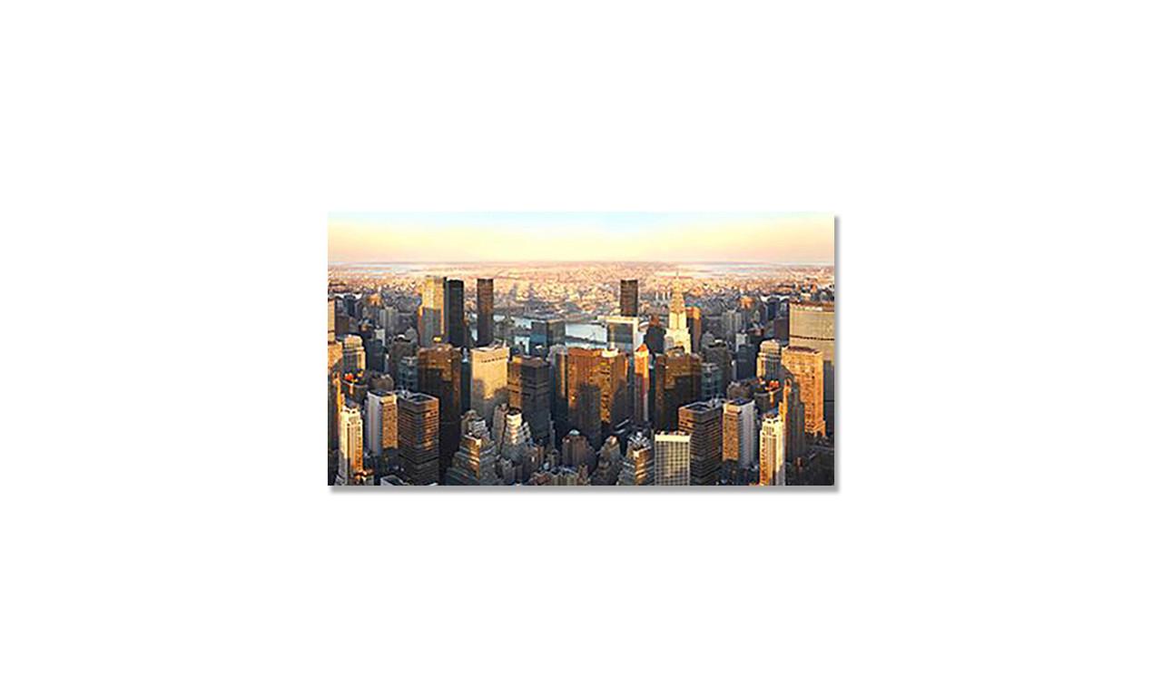 Наклейка вінілова на стіл Zatarga Ранок/Хмарочоси 650х1200 мм (1274515410)