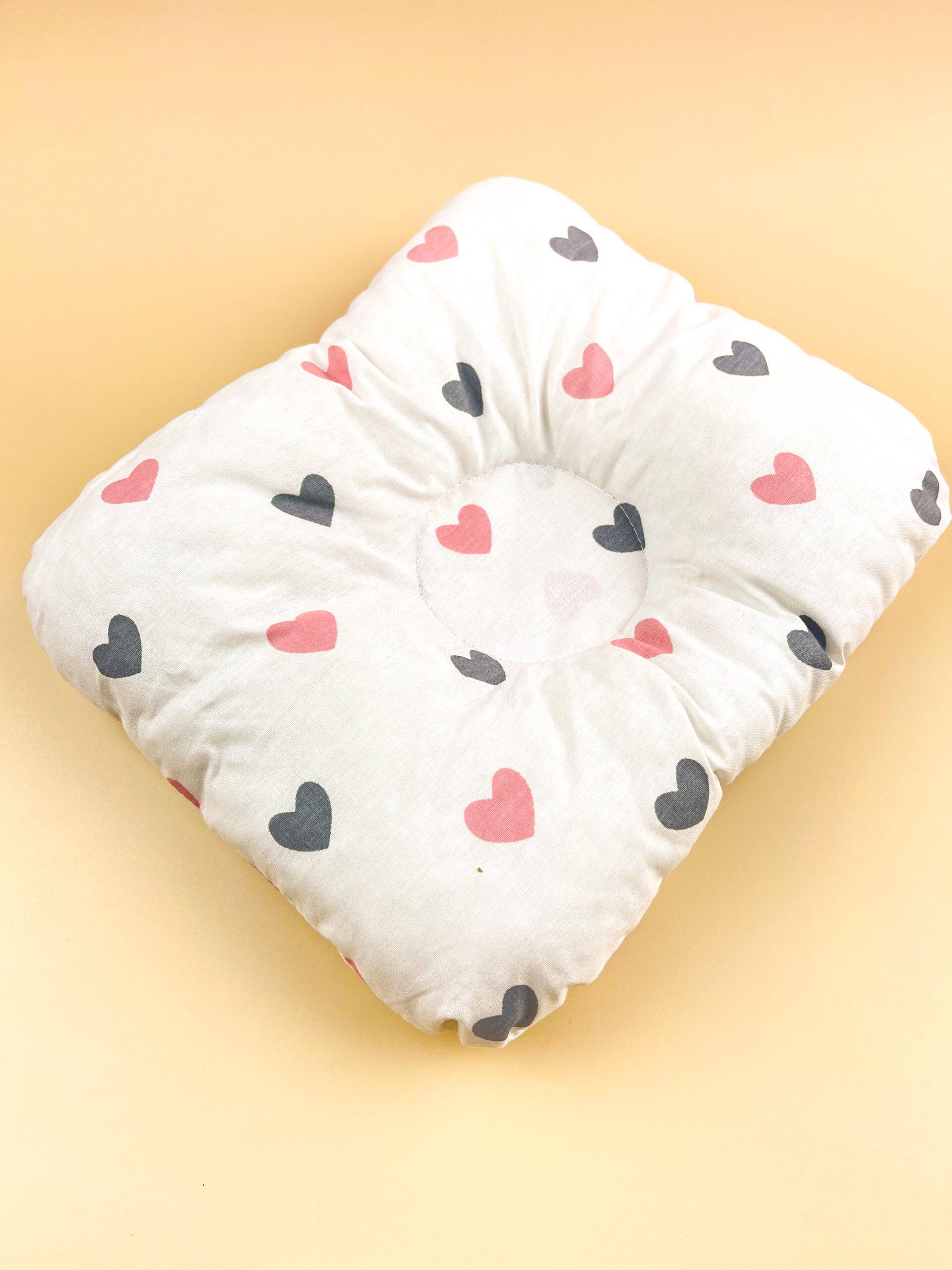 Подушка ортопедическая для новорожденных №6 Сердечки Розово-серый (142942) Подушка ортопедическая для новорожденных №6 Сердечки Розово-серый (142942)