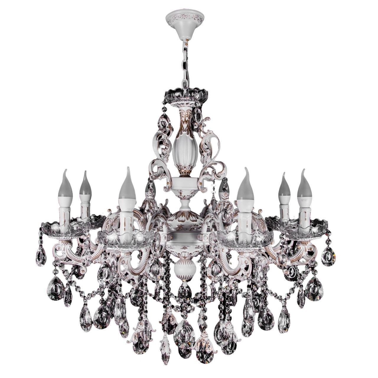 Люстра свеча на 8 лампочек Прометей P5-N3731/8