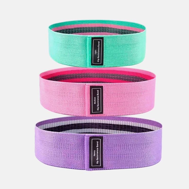 Набор тканевых фитнес резинок 3 шт. Набор тканевых фитнес резинок 3 шт.