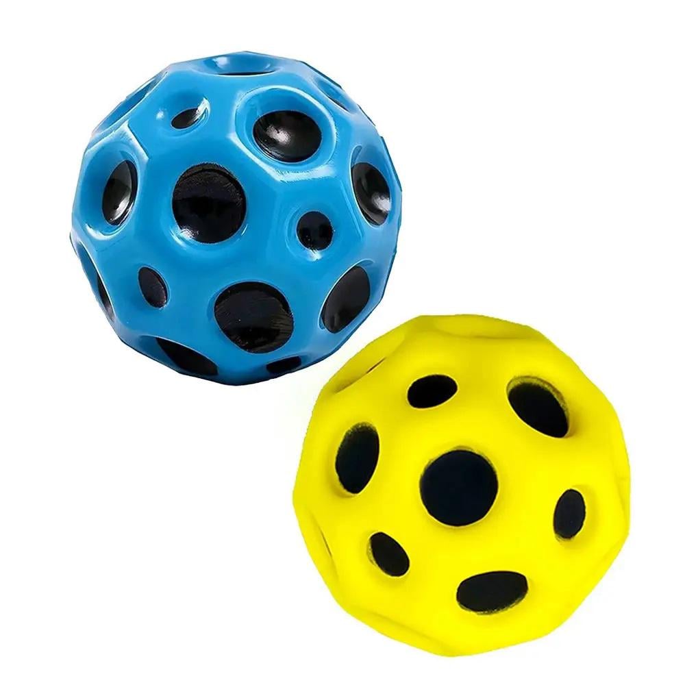 Детский мяч светящийся антигравитационный Sky Ball Gravity Ball 2 шт. Голубой/Желтый (ULT-3200310)